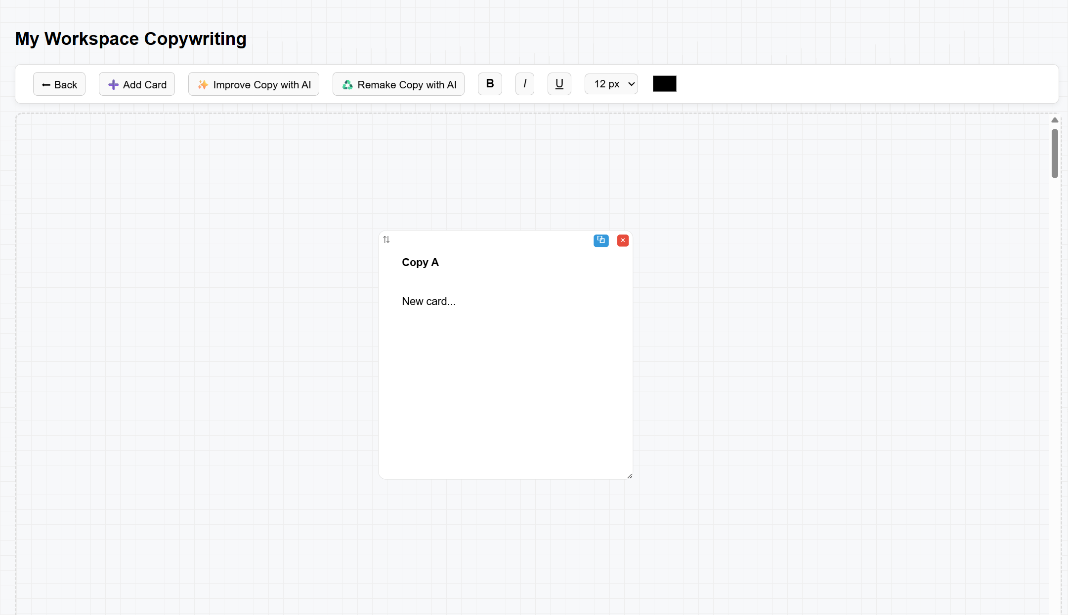 Copypen AI Dashboard Mockup